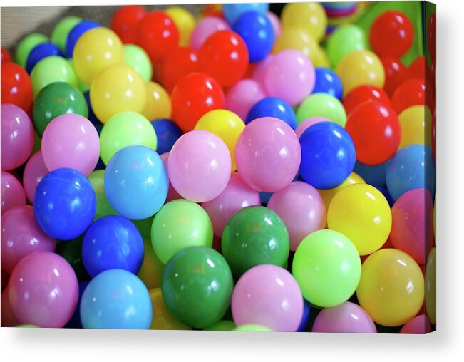 Ball Acrylic Print featuring the photograph Color Balls by Taroplus