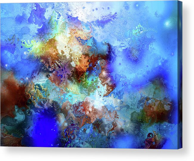 Coral Reef 72a Acrylic Print featuring the digital art Coral Reef 72a by Natalia Rudzina