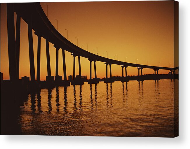 California Acrylic Print featuring the photograph Coronado Bridge by Harvey Meston