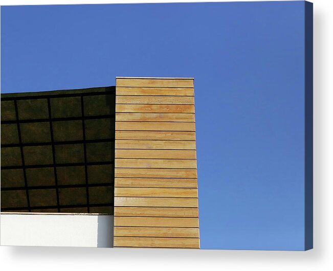 Minimalism Acrylic Print featuring the photograph Covered Terrace by Prakash Ghai