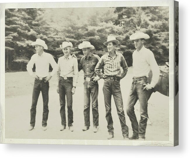 Adventures Acrylic Print featuring the photograph Cowboy Tribe by Dressage Design