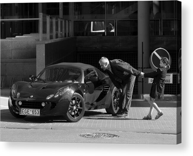 Lotus Acrylic Print featuring the photograph Daddy Don\'t Be Such A Kid, Let\'s Go! by Darius Grigaliunas