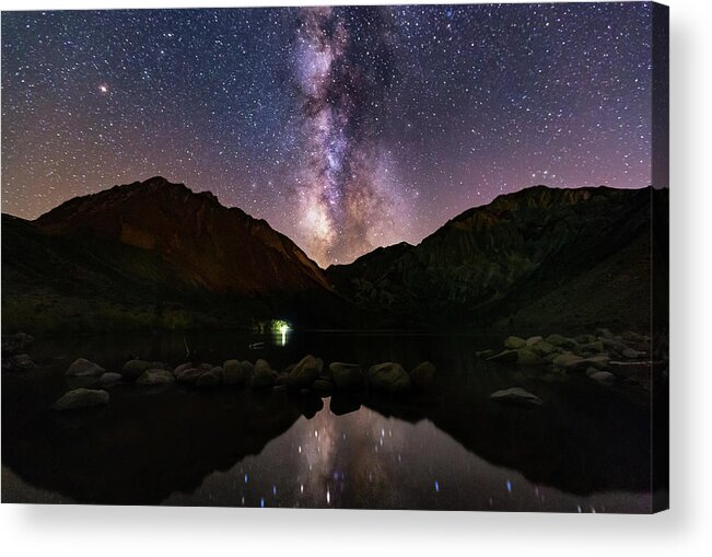 Milkyway Acrylic Print featuring the photograph Deep Sky Fishing by Tassanee Angiolillo