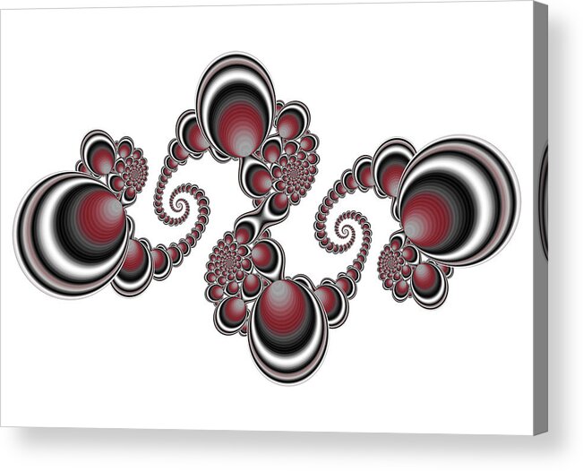 Doodle 2 Acrylic Print featuring the digital art Doodle 2 by Fractalicious