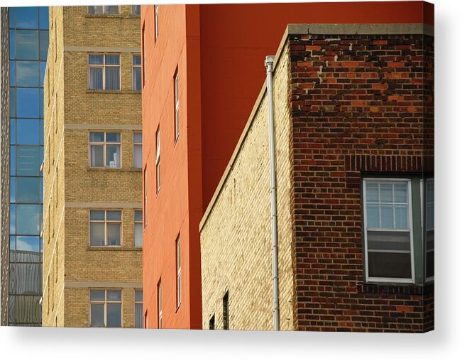 Apartment Acrylic Print featuring the photograph Downtown Apartment Buildings, Winnipeg by Design Pics / Keith Levit