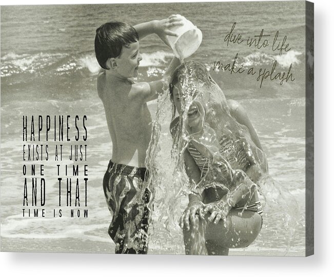 A Acrylic Print featuring the photograph DRENCHED quote by JAMART Photography