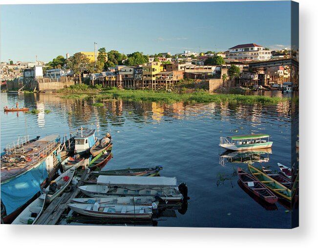 Tranquility Acrylic Print featuring the photograph Educandos, Traditional Borough Of Manaus by Image By Ramesh Thadani
