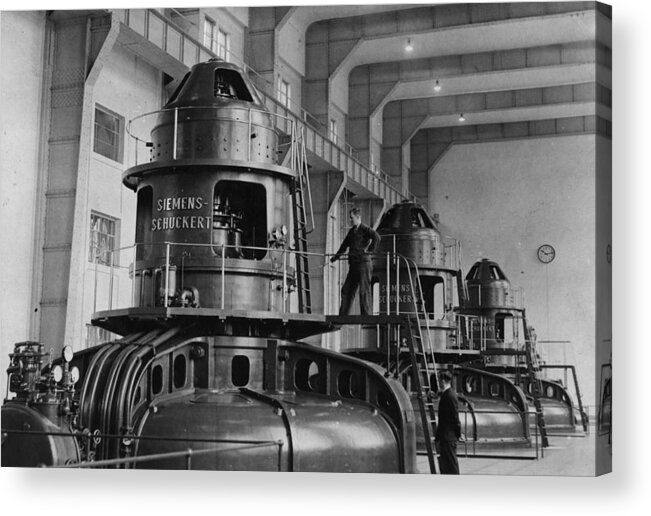 1930-1939 Acrylic Print featuring the photograph Electricity Plant by Fox Photos