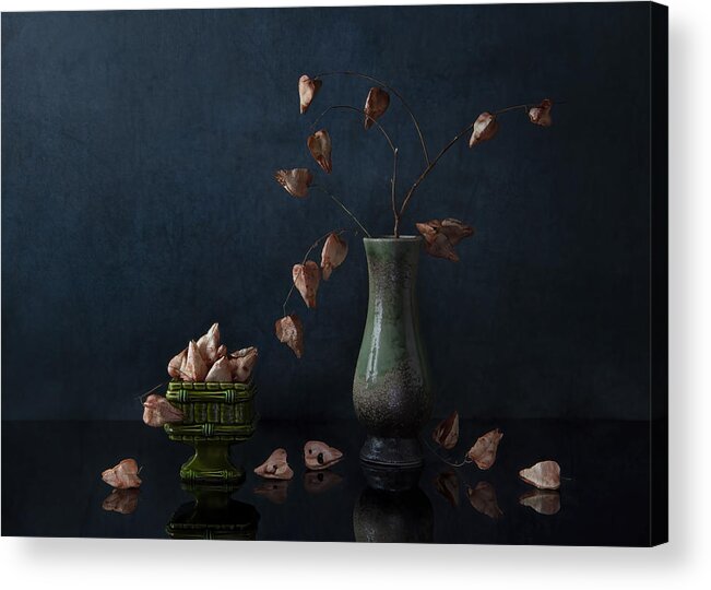  Acrylic Print featuring the photograph Fall Lantern by Ming Chen
