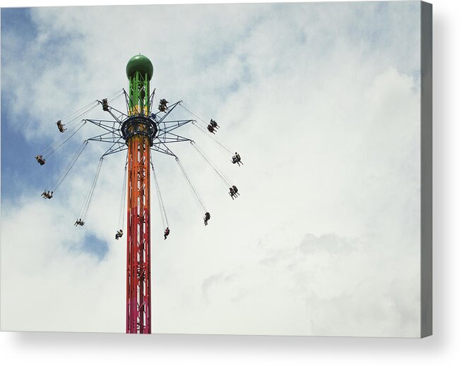 Amusement Park Acrylic Print featuring the photograph Fly High by Ssmyg