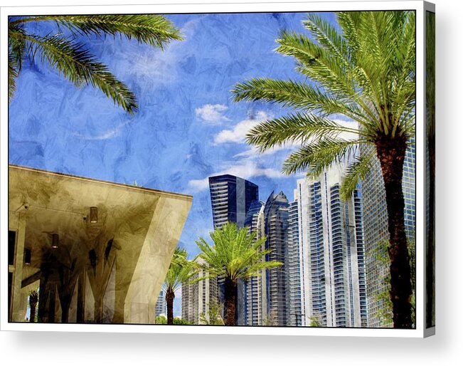 Florida Acrylic Print featuring the photograph Ft Lauderdale Skyline by Stoney Lawrentz