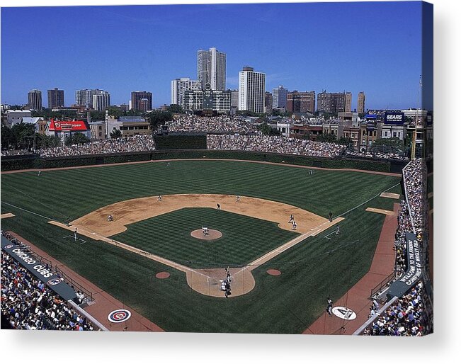 National League Baseball Acrylic Print featuring the photograph General View by Ezra Shaw