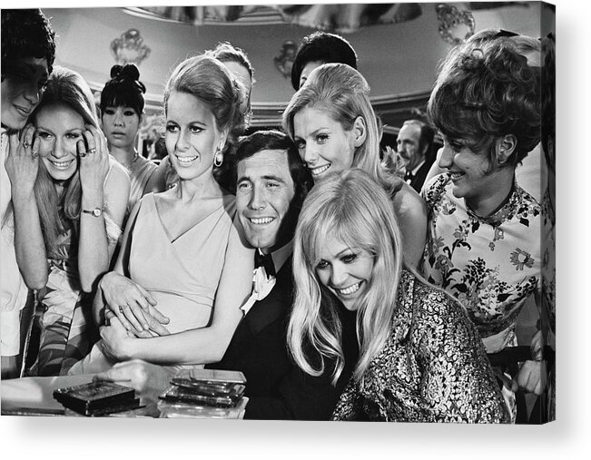 On Her Majesty's Secret Service Acrylic Print featuring the photograph George Lazenby by Michael Stroud