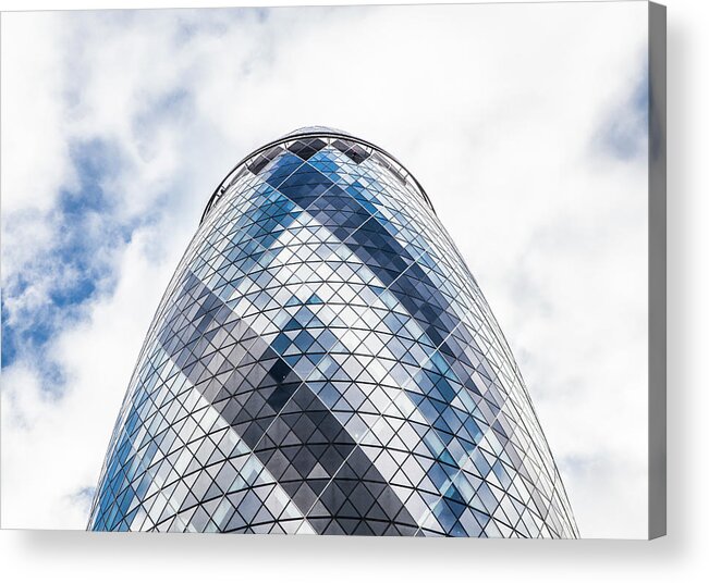 Corporate Business Acrylic Print featuring the photograph Gherkin Building, Modern Architecture by Tim E White