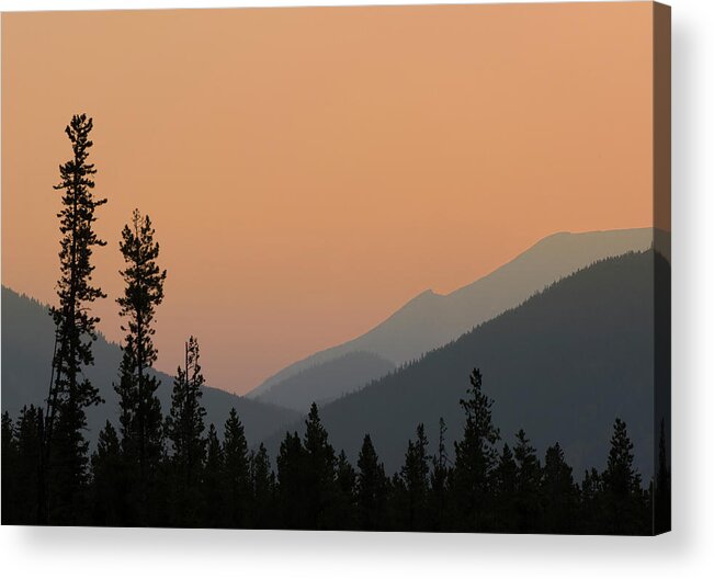 2019-08-01 Acrylic Print featuring the photograph Hazy Morning on the Hills by Phil And Karen Rispin