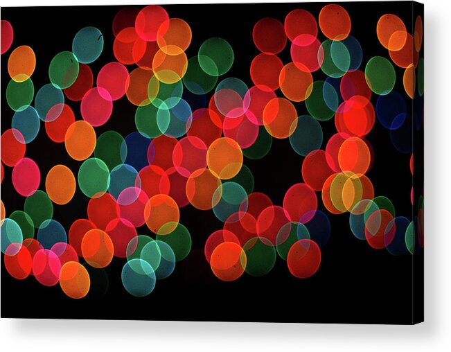 Abstract Acrylic Print featuring the photograph Holiday Lights by Ron Roberts