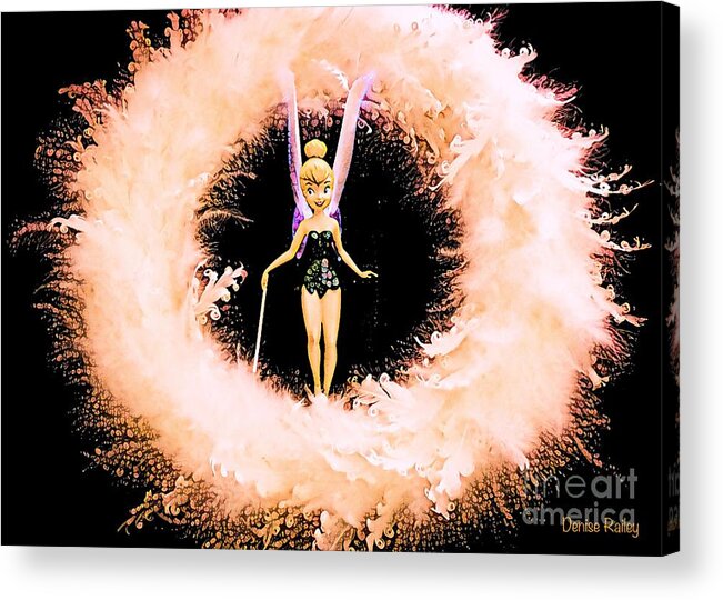 Tinkerbell Acrylic Print featuring the digital art Holiday Magic by Denise Railey