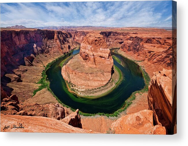 Arid Climate Acrylic Print featuring the photograph Horseshoe Bend on the Colorado River by Jeff Goulden