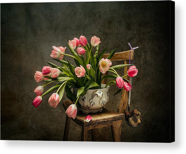 Floral Acrylic Print featuring the photograph Immodest Charme by Vadim Kulinsky