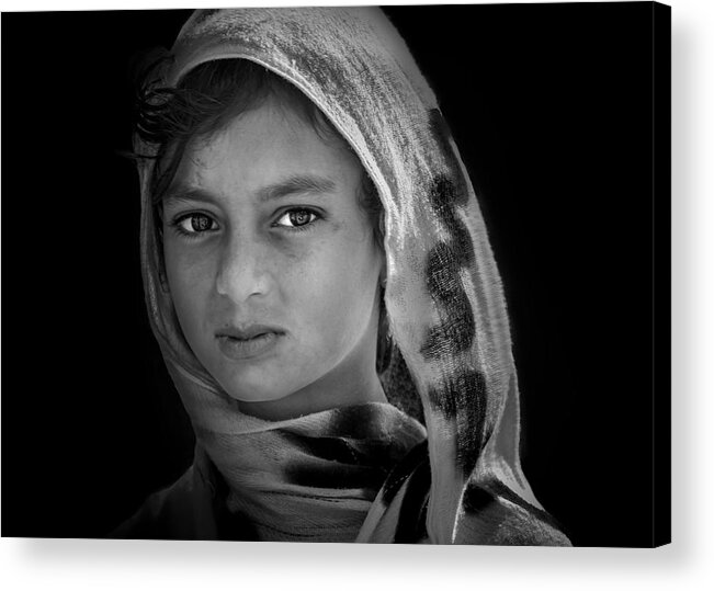  Acrylic Print featuring the photograph Indian Girl by Irene Yu Wu