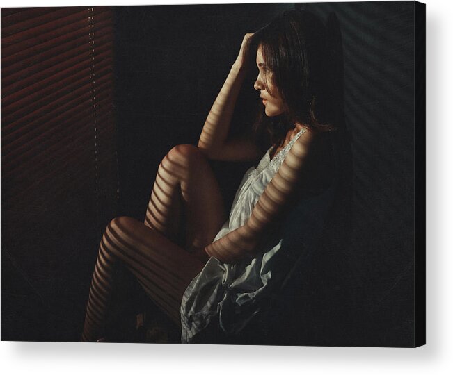 Portrait Acrylic Print featuring the photograph Introverts by Djayent Abdillah