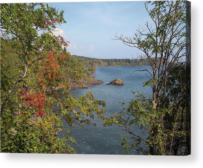 Autumn Acrylic Print featuring the photograph Lake Superior Autumn by John M Bailey