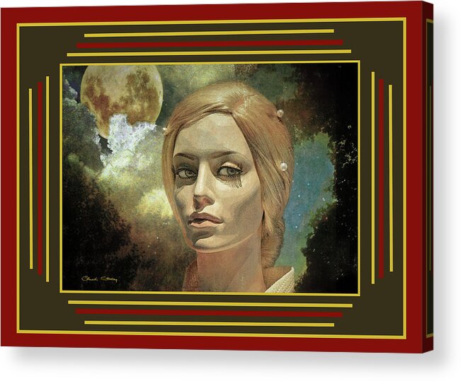 Luna In The Garden Acrylic Print featuring the photograph Luna in the Garden by Chuck Staley