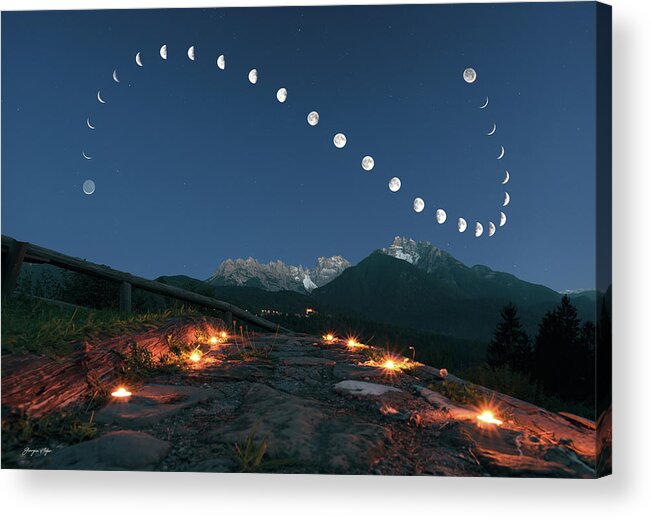 #faatoppicks Acrylic Print featuring the photograph Lunar curve by Giorgia Hofer