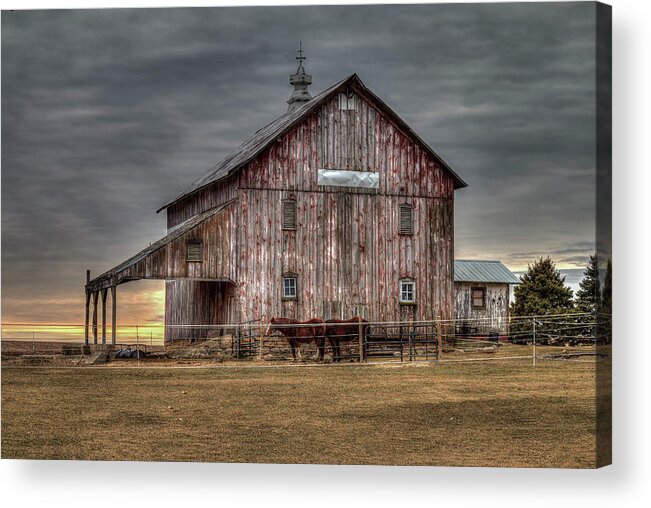 Barn Acrylic Print featuring the photograph Majestic Barn by Karl Mohr