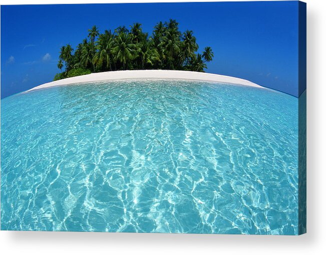 Scenics Acrylic Print featuring the photograph Maldives, Uninhabited Tropical Island by Michele Westmorland