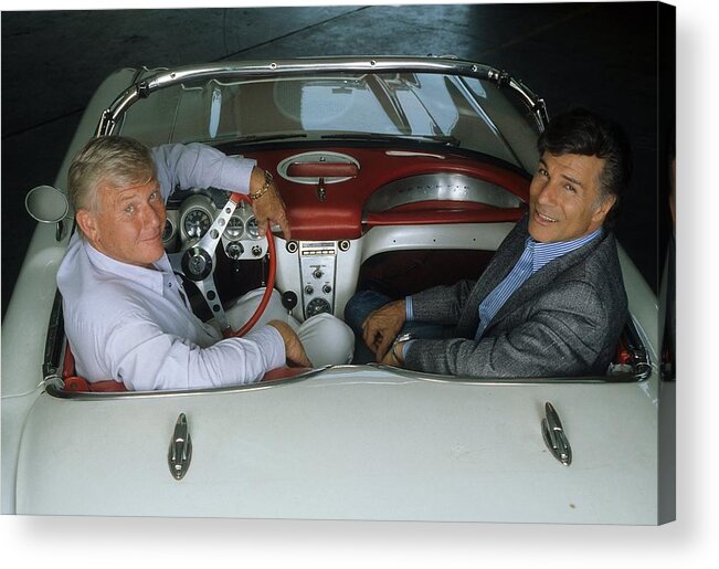 1980-1989 Acrylic Print featuring the photograph Martin Milner And George Maharis by Donaldson Collection