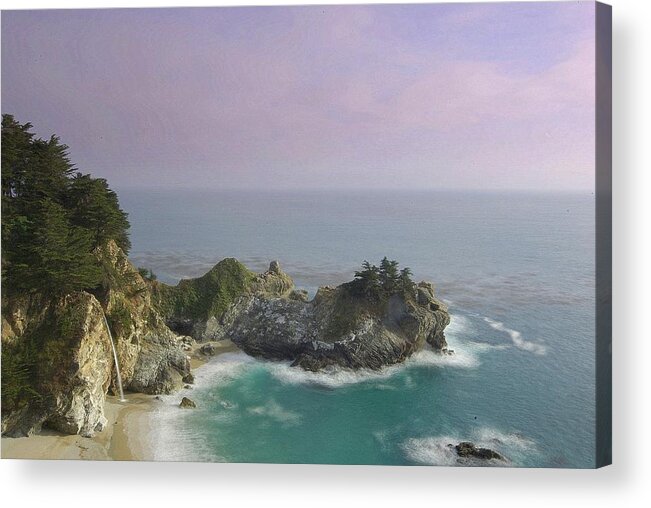 Scenics Acrylic Print featuring the photograph Mcway Falls At Julia Pfeiffer Burns by Adam Baker