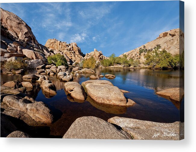 Arid Climate Acrylic Print featuring the photograph Mojave Desert Oasis by Jeff Goulden