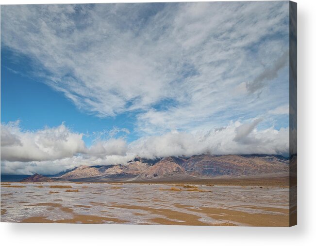 Arid Climate Acrylic Print featuring the photograph Mud Flats in Panamint Valley by Jeff Goulden
