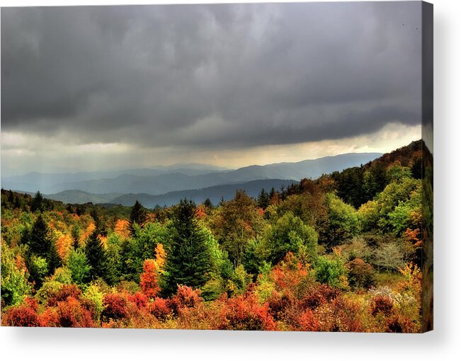 Scenics Acrylic Print featuring the photograph North Carolina Highlands From Massie Gap by Brett Maurer