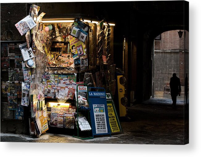 Newsstand Acrylic Print featuring the photograph Nothing Ever Happens by Dragan Jovancevic