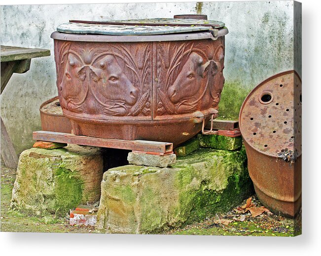 Mission Acrylic Print featuring the photograph Old Cauldron by Anthony Jones
