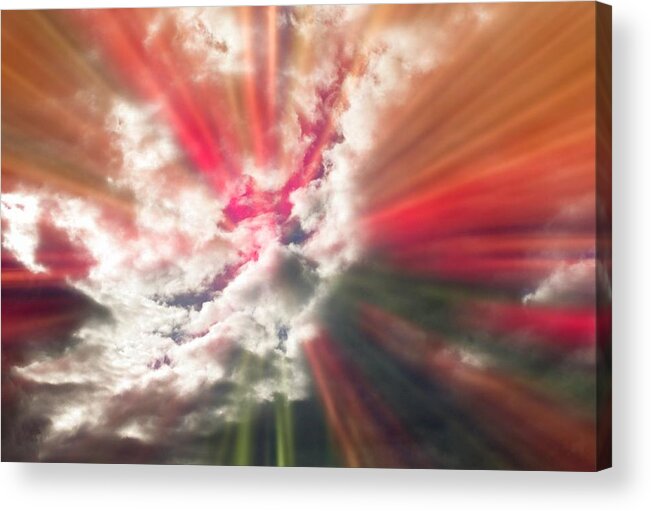 Light Acrylic Print featuring the digital art One Day by Allen Nice-Webb