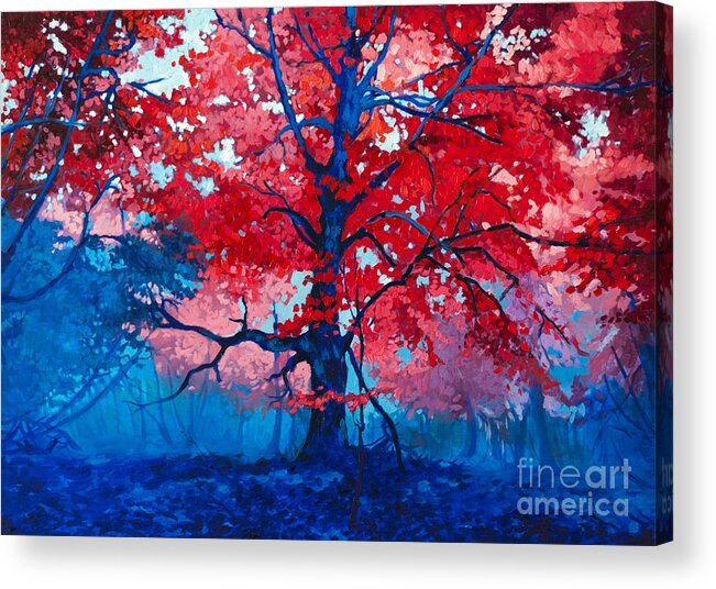 Love Acrylic Print featuring the digital art Original Oil Painting On Canvasmodern by Art stock
