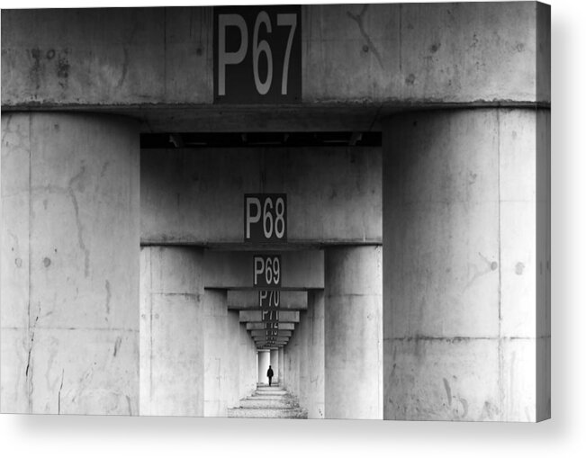 Tunnel Acrylic Print featuring the photograph P67 by Donghee, Han