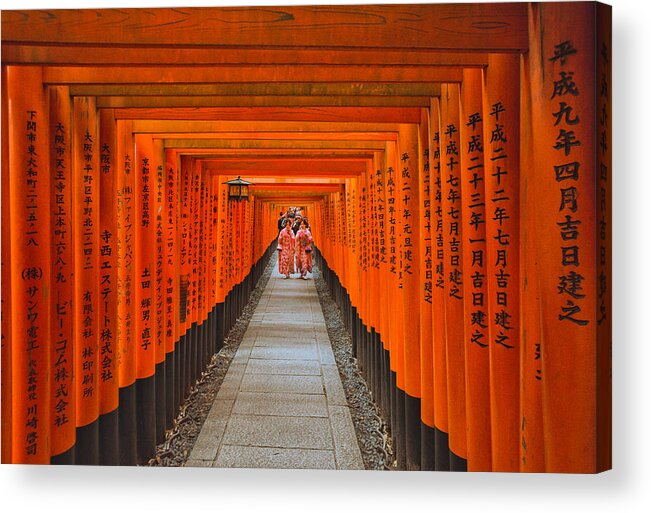 Kyoto Acrylic Print featuring the photograph Peace In Tradition by Sikder Mesbahuddin Ahmed