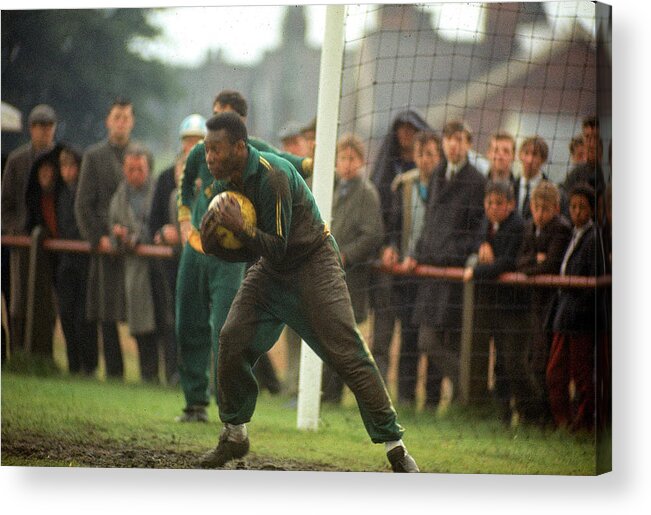 12/09/05 Acrylic Print featuring the photograph Pele In Goal by Art Rickerby