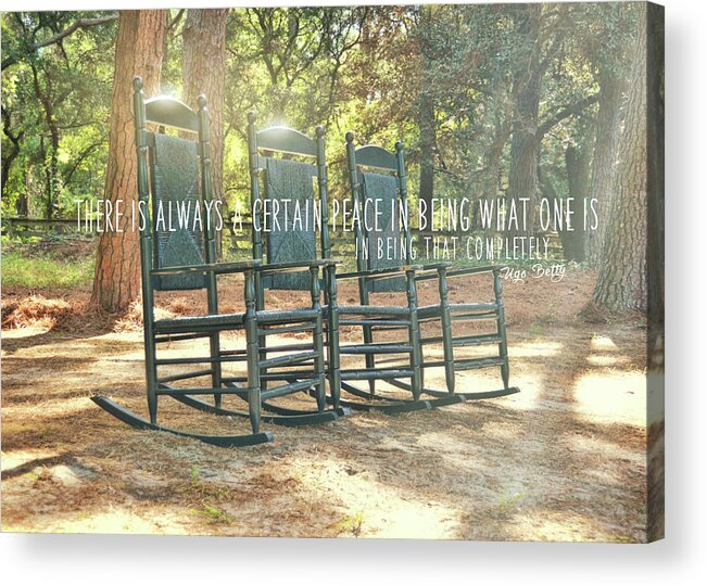 Always Acrylic Print featuring the photograph PERFECT PEACE quote by JAMART Photography