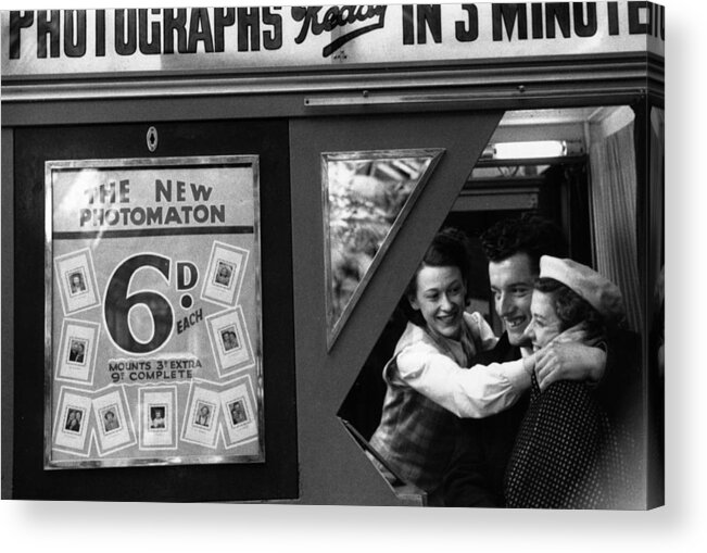 1950-1959 Acrylic Print featuring the photograph Photo Booth by Ronald Startup