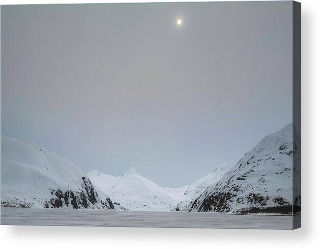 Alaska Acrylic Print featuring the photograph Portage White by Robert Fawcett