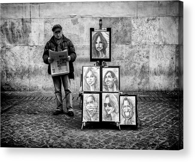 Street Acrylic Print featuring the photograph Posing by Riccardo Lucidi