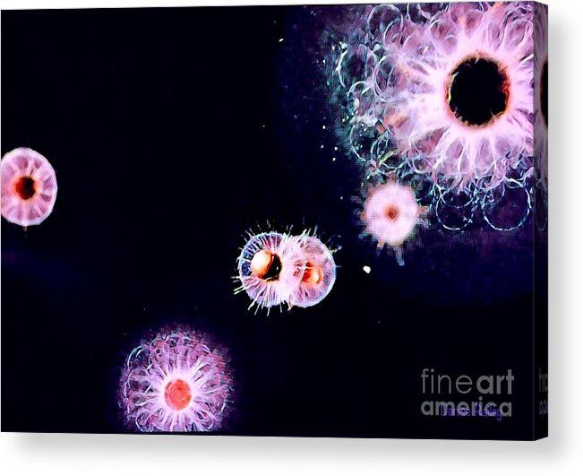 Evolution Acrylic Print featuring the digital art Primordial by Denise Railey