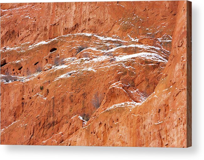 Nature Abstract Acrylic Print featuring the photograph In the Stone by Terry Walsh