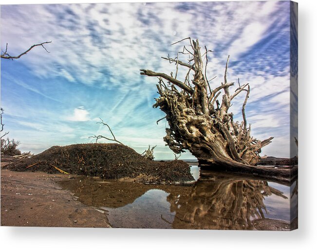 Ocean Acrylic Print featuring the photograph Reflections at Black Rock by Robert Och