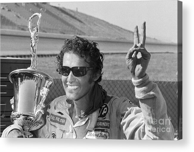 College Station Acrylic Print featuring the photograph Richard Petty Holding Lone Star 500 by Bettmann